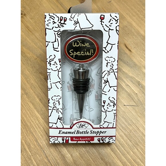 Epic Enamel Wine Bottle Stopper Wine Special NEW IN BOX - Picture 2 of 3